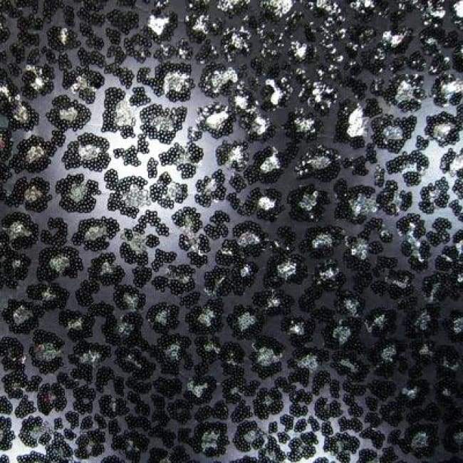 Leopard Print Sequins on Polyester ...